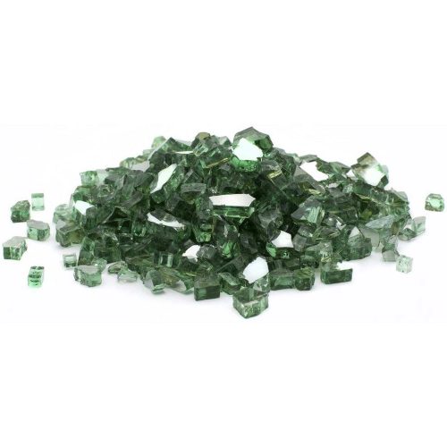 Green Reflective Fire Glass