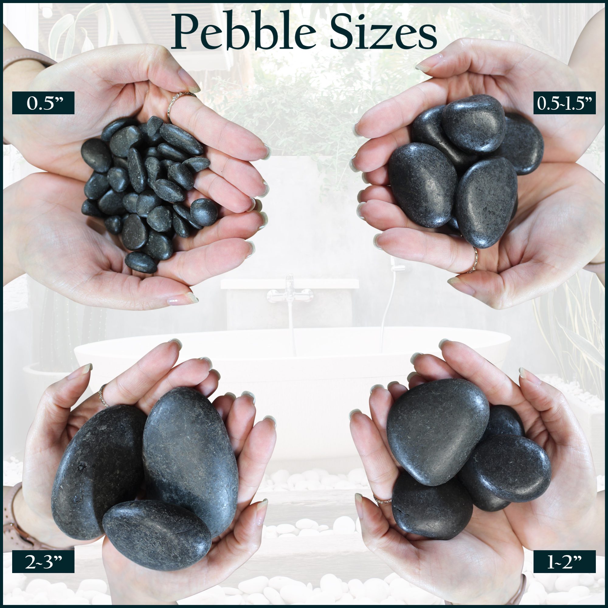 Pebble Size Chart